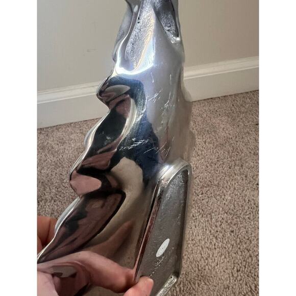 Mariposa Christmas Tree Silver Serving Tray Platter #993 Made in Mexico - Picture 7 of 7